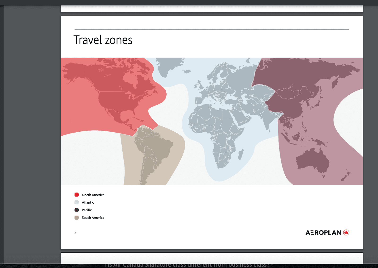 travel zone