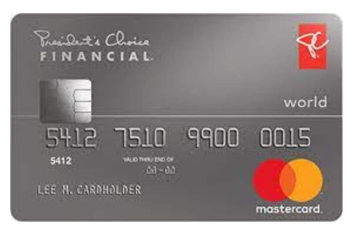 PC Financial Mastercard credit card for bad credit