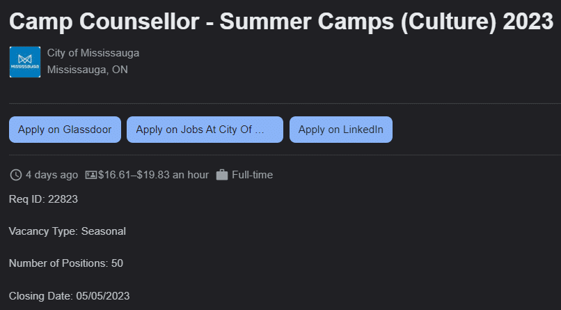 camp counsellor summer side hustle